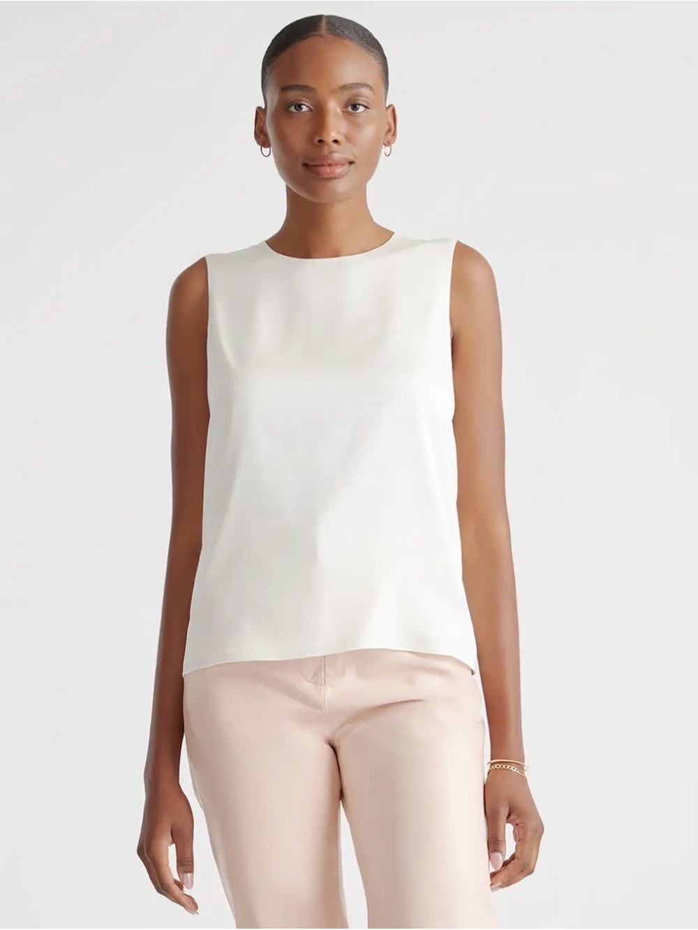 Washable Silk Shell Tank - Women